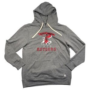 Homefield Rutgers Scarlet Knights Hoodie Mens XL Grey Tri-Blend Mascot NWOT